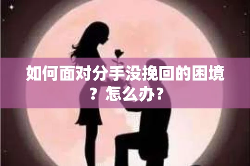 如何面对分手没挽回的困境？怎么办？