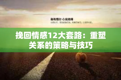 挽回情感12大套路：重塑关系的策略与技巧