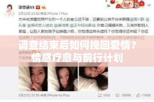 调查结束后如何挽回爱情？情感疗愈与前行计划