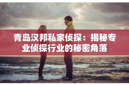 青岛汉邦私家侦探：揭秘专业侦探行业的秘密角落