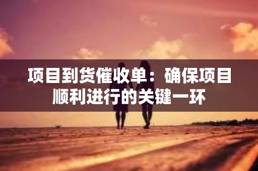 项目到货催收单：确保项目顺利进行的关键一环