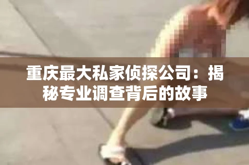 重庆最大私家侦探公司：揭秘专业调查背后的故事