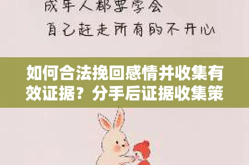 如何合法挽回感情并收集有效证据?分手后证据收集策略 如何合法挽回感情并收集有效证据?分手后证据收集策略