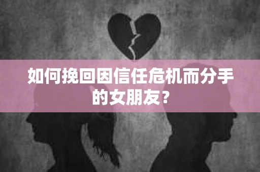 如何挽回因信任危机而分手的女朋友? 如何挽回因信任危机而分手的女朋友?