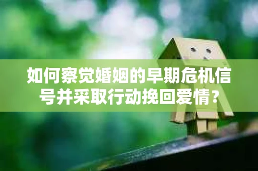 如何察觉婚姻的早期危机信号并采取行动挽回爱情？